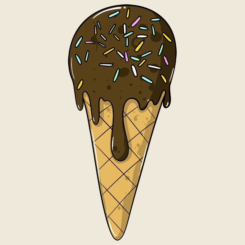Eis | Schoko Eiscreme mit Streusel | Icecream