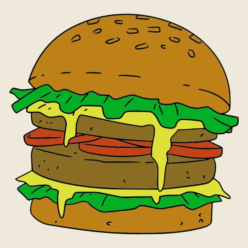 Minimalistischer Burger