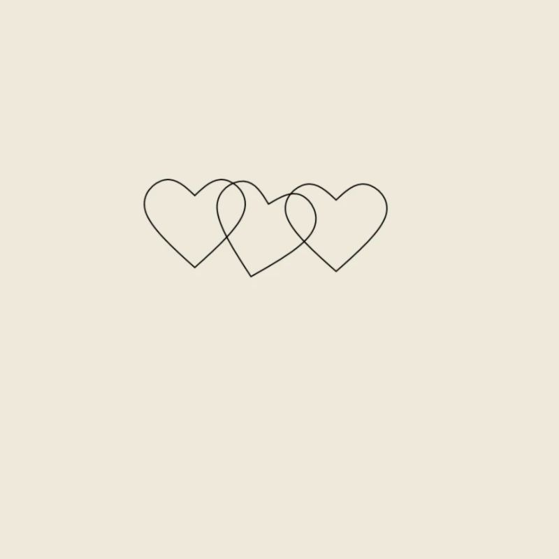 Logo de coeur en noir le cadeau parfait
