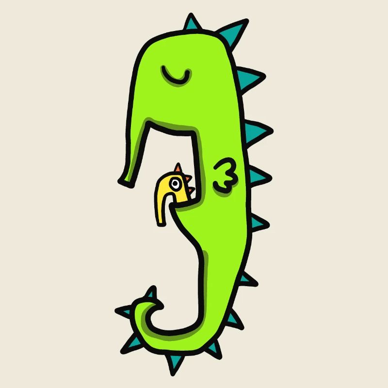 Hippocampe avec bébé