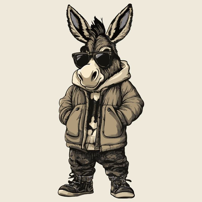 Donkey Cool Winter