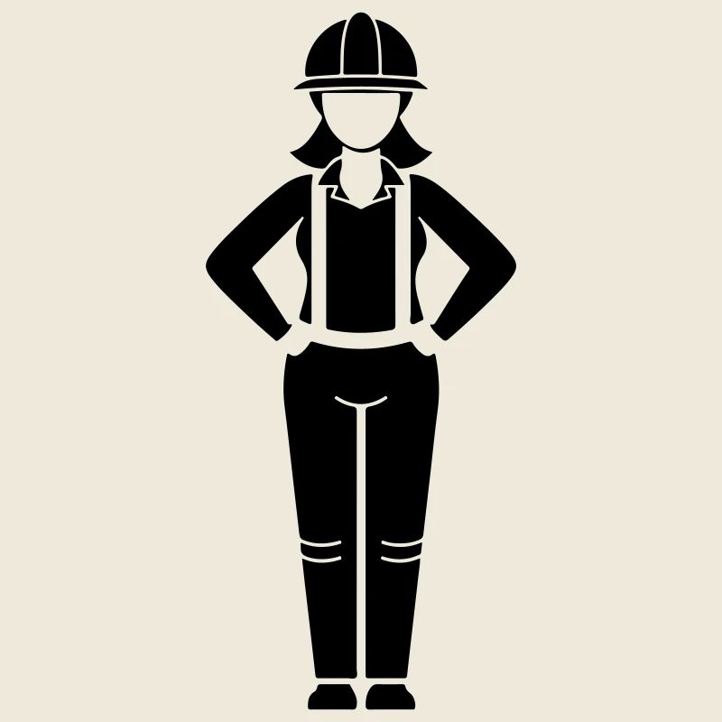 Chef d’équipe femme ouvrière du bâtiment