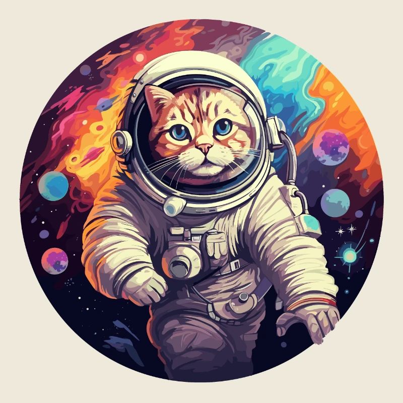 Katze Astronaut