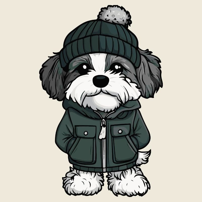 Havanese Hund Winter