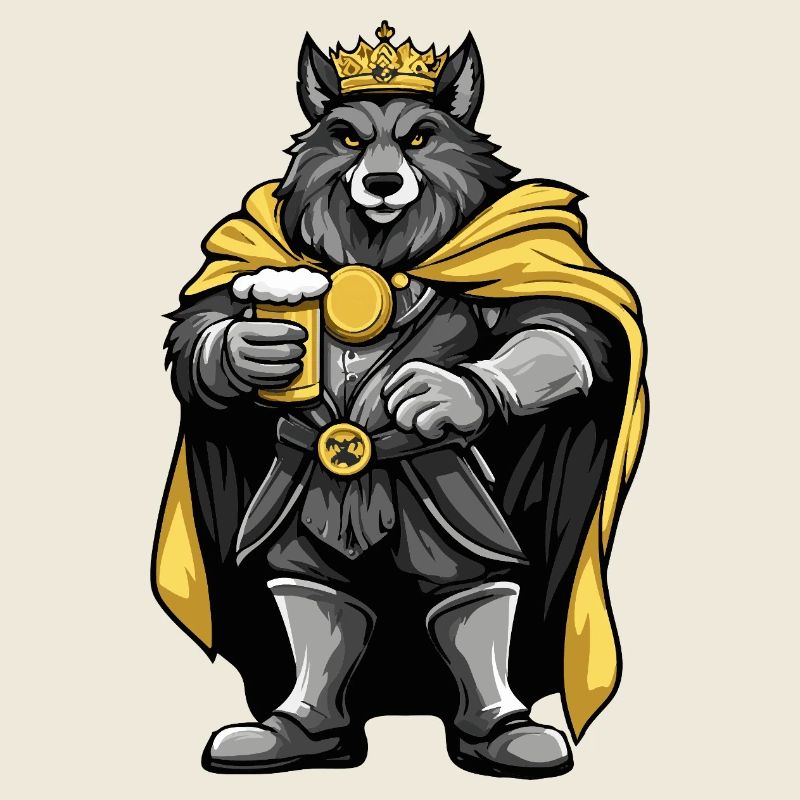 Wolf Beer Funny