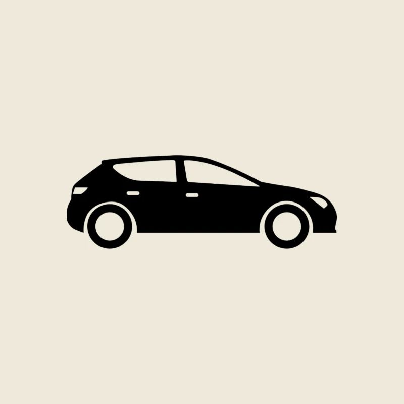 Silhouette des Autos