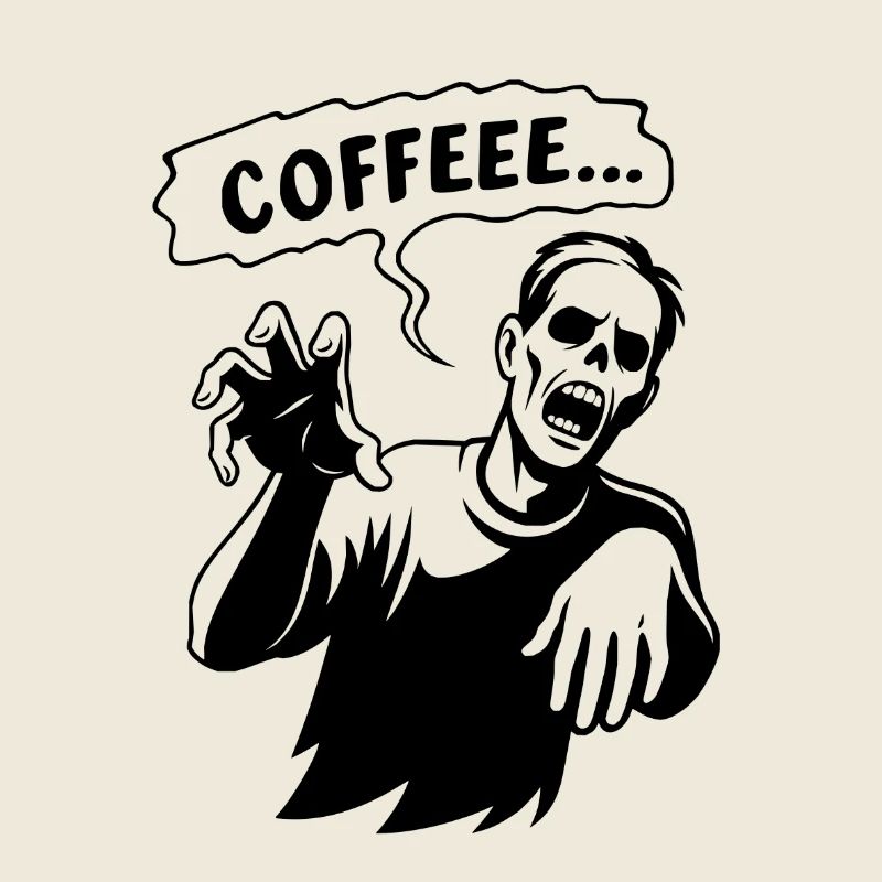 Kaffeezombie Coffee Zombie Kaffee Barista Humor