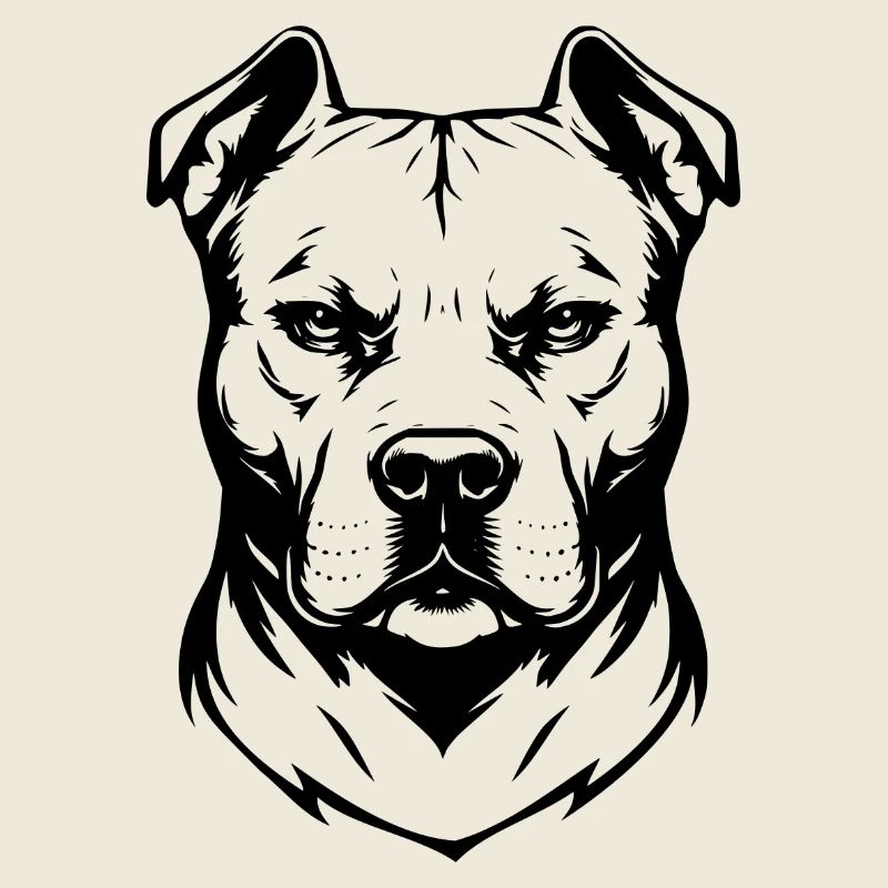 Pitbull design black