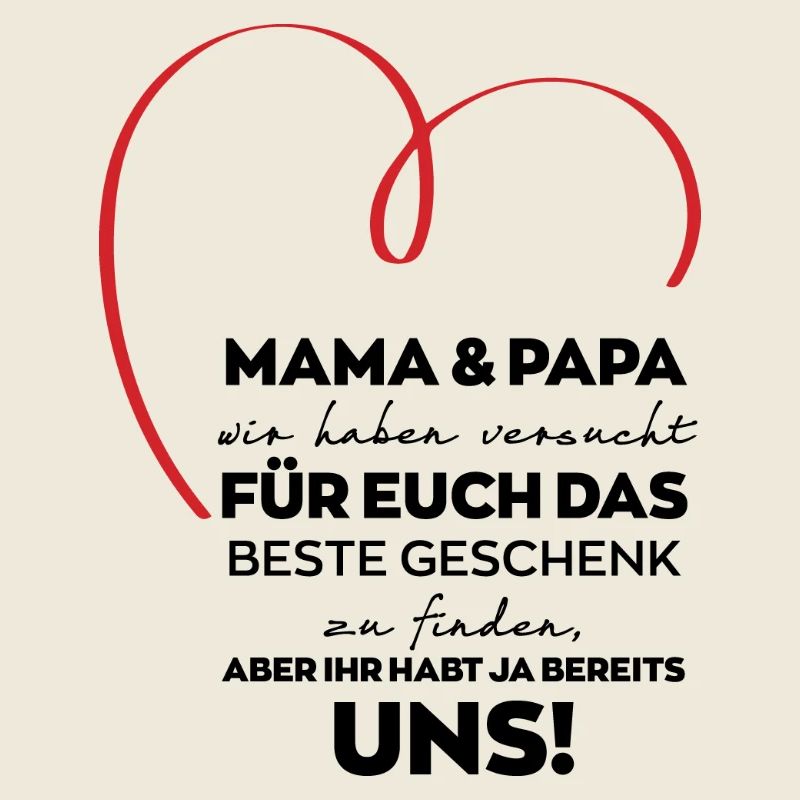 Cadeau drôle Maman Papa Parents