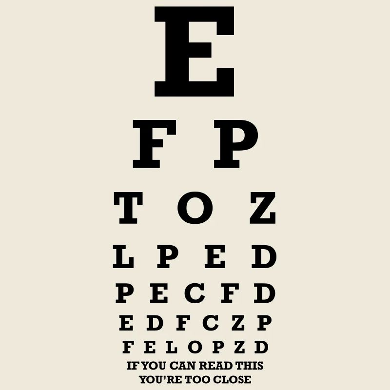 If you can read this you're too close