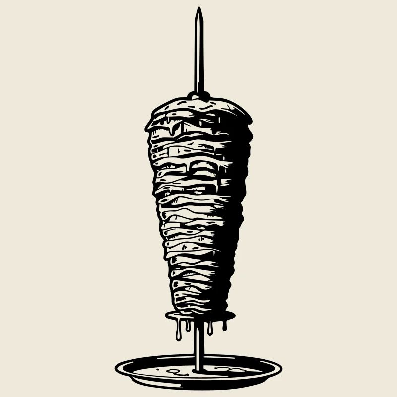 Kebab brooch