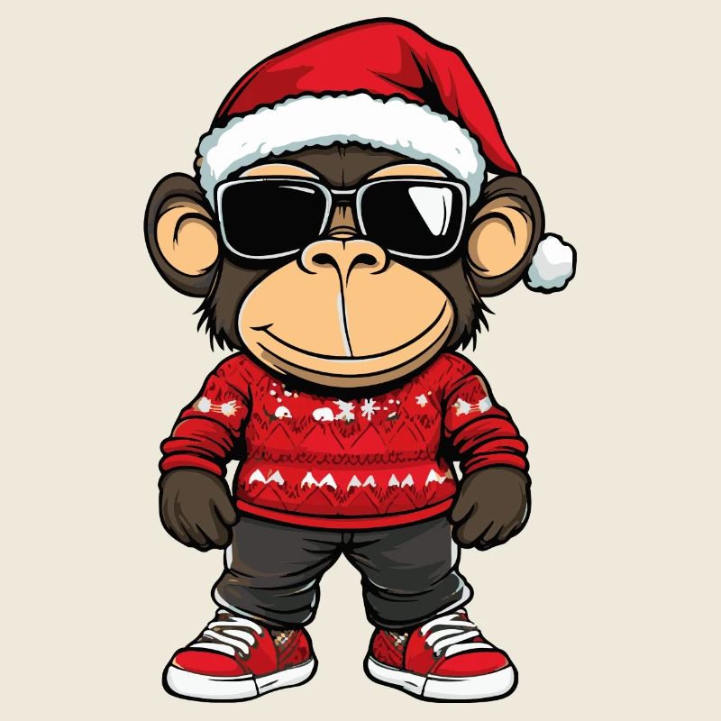 Singe Noël Moche Noël
