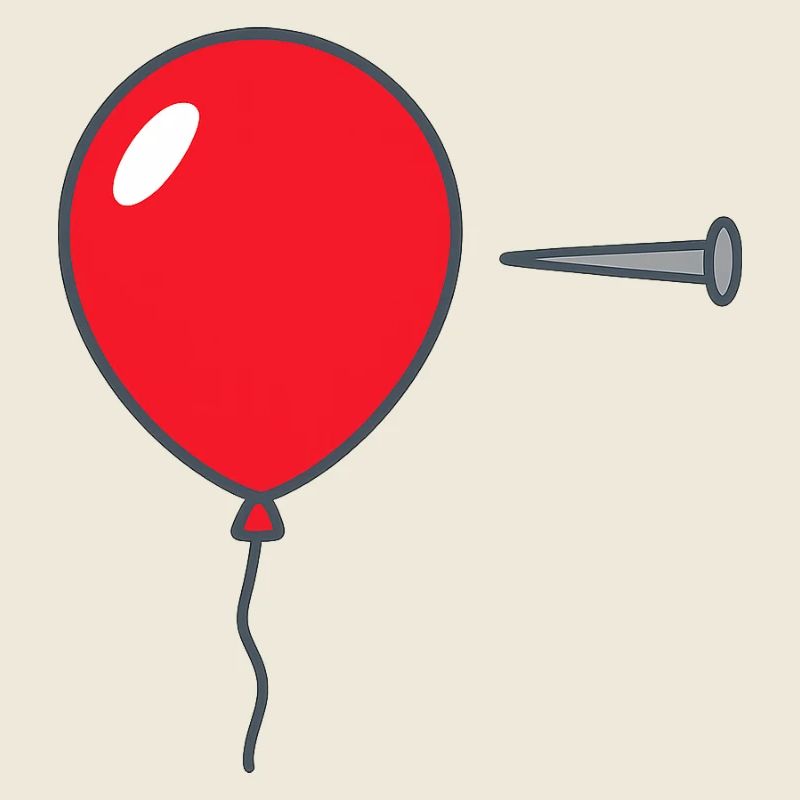 • « Éclatez le ballon – Conception graphique audacieuse