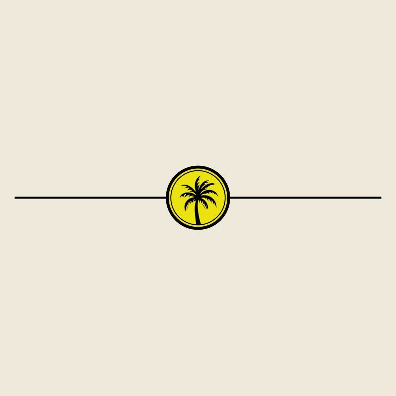 Palm tree line icon