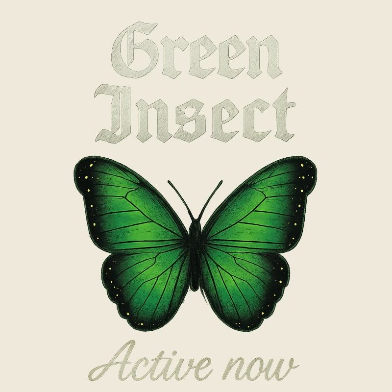 Green Insect Butterfly Fans gift idea