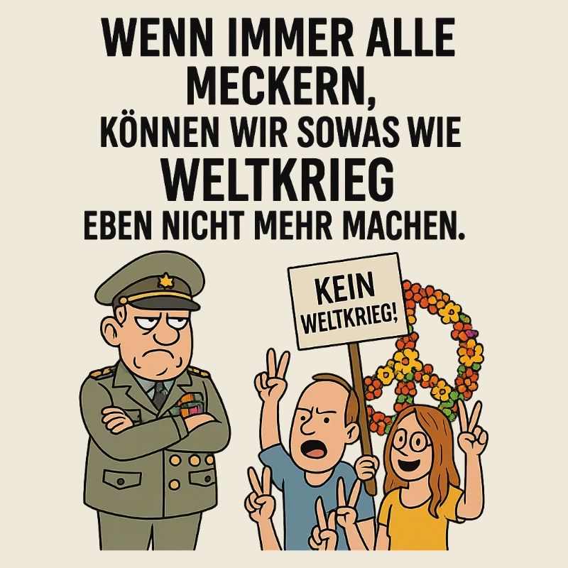 Weltkrieg? Nicht mit uns! – Satirischer Protest