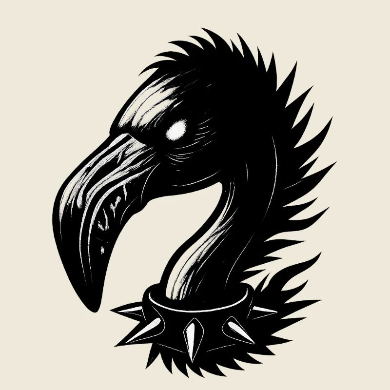 Métal-Flamant rose