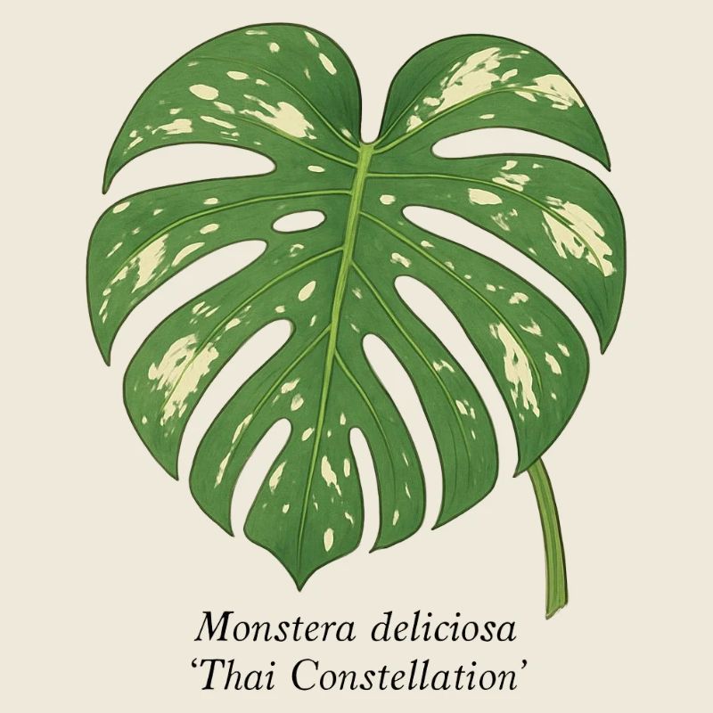 stylische Pflanze - Thai Constellation Monstera