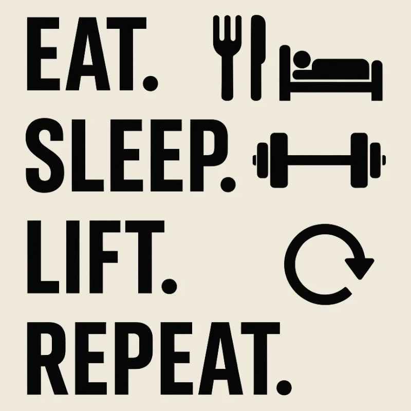 Manger dormir soulever répéter
