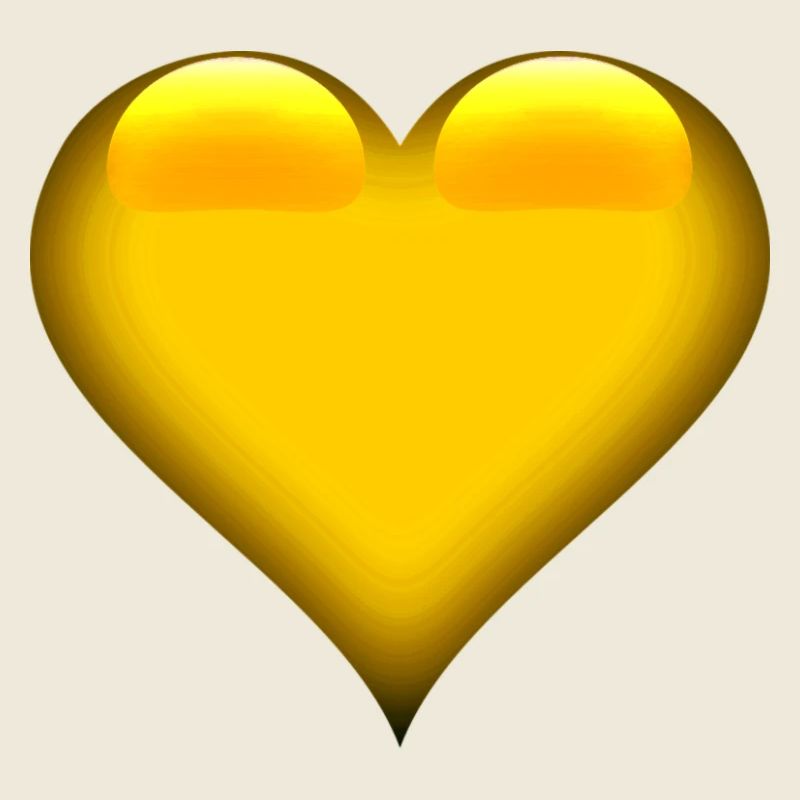 Goldenes Herz Emblem