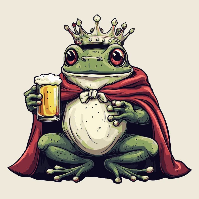 Frosch Bier Lustig