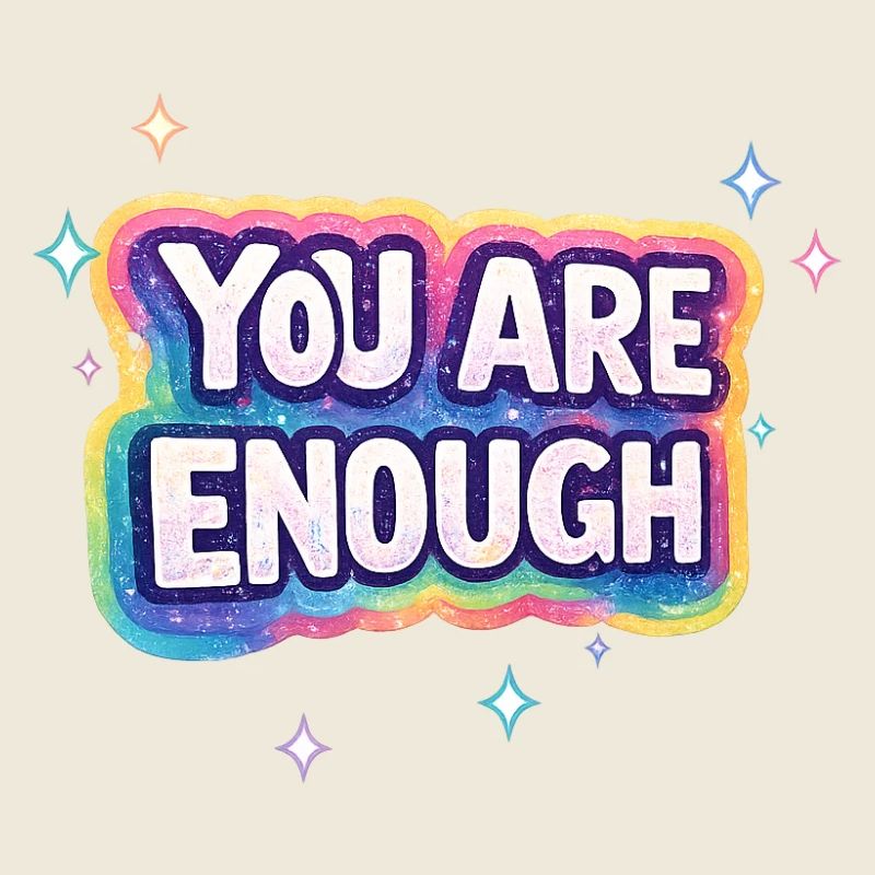 You Are Enough Rainbow Glow