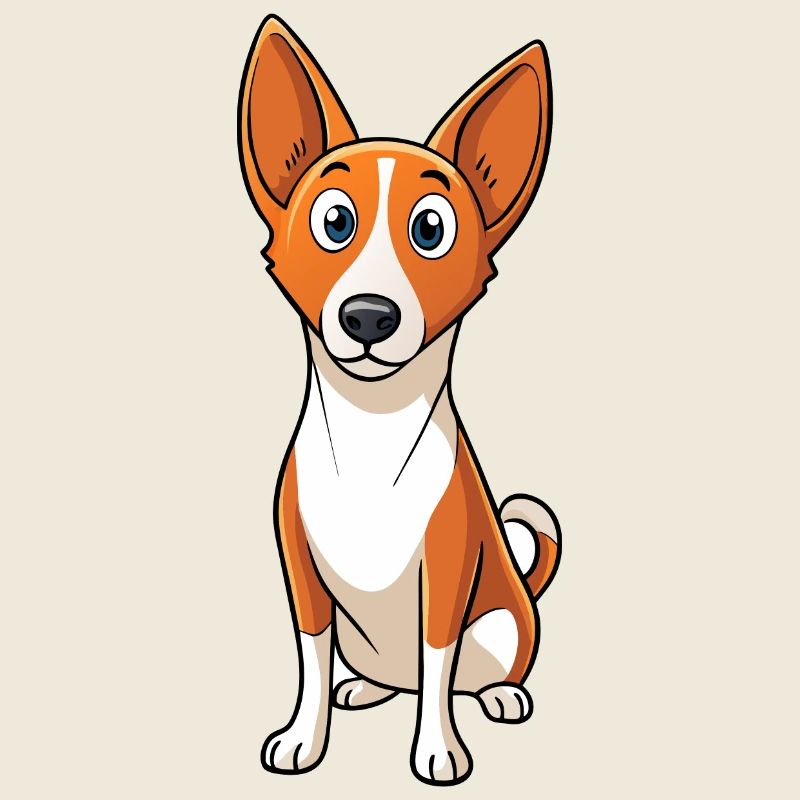 Curieux Basenji écoutant attentivement