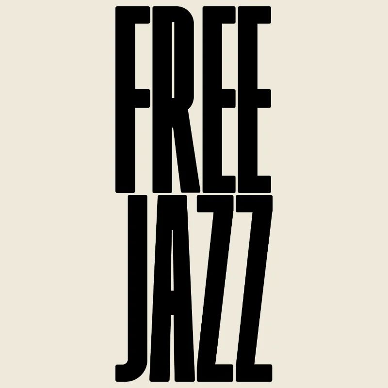 Conception typographique de musique jazz libre