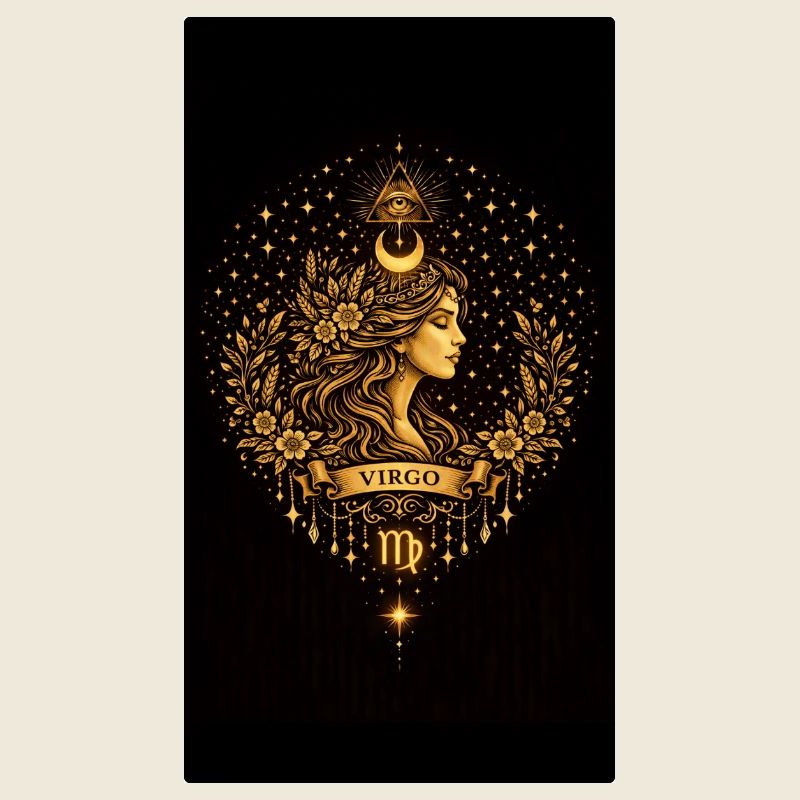 Collection du Zodiaque d’Or – Astrologie de la Vierge Or