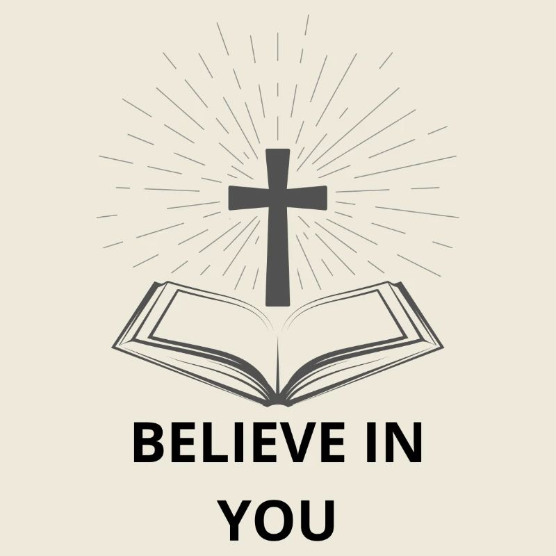 Croix et Livre Éclatant