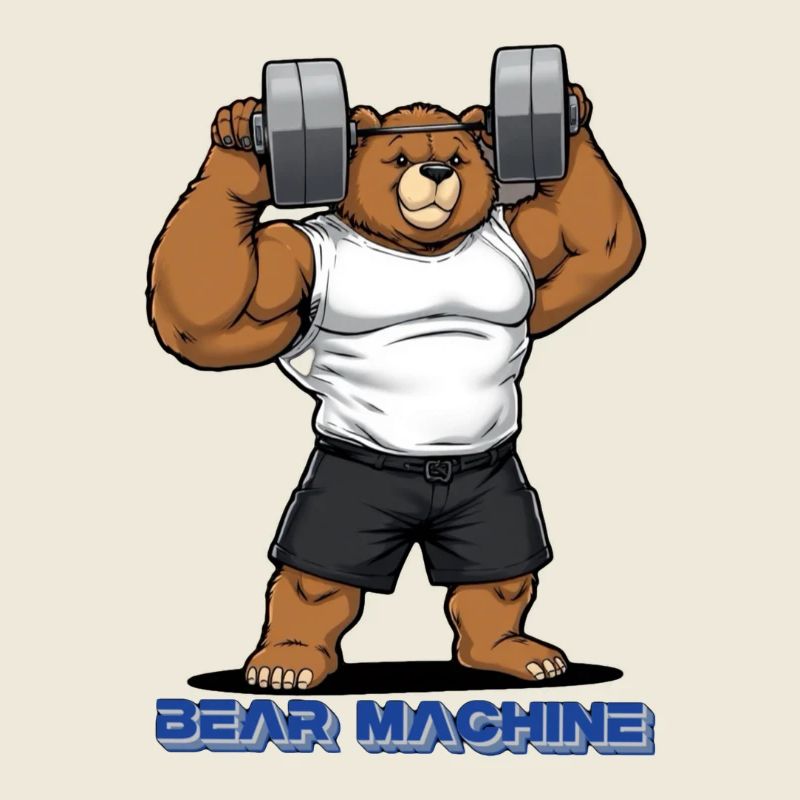 Bear Machine Muskelbär im Gym