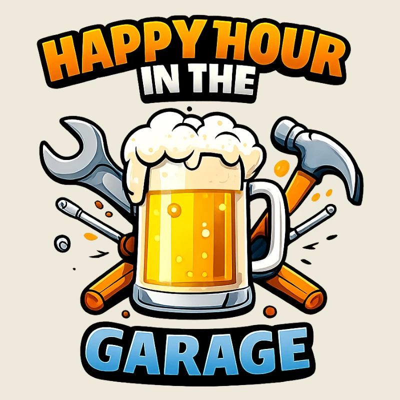 Motif du garage de l’heure heureuse