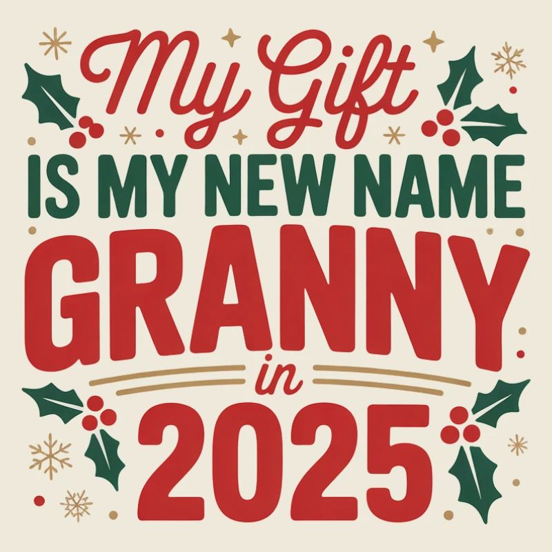 Mamie en 2025 Cadeau Nom Tee