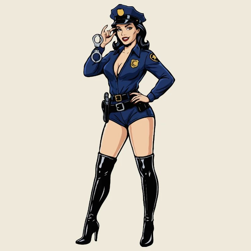 Pin-up-Polizist