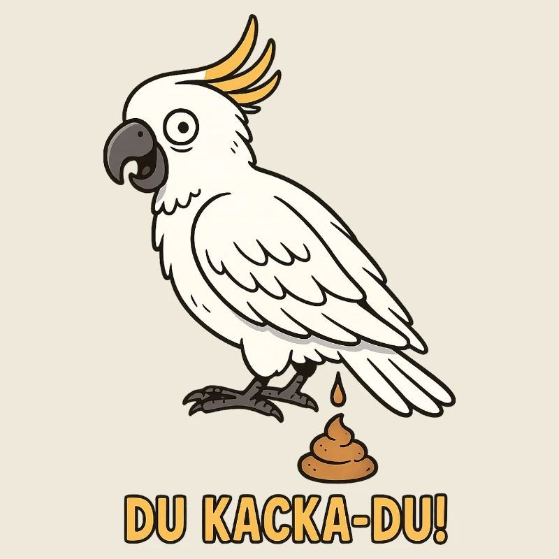 Witziger Kakadu Spruch