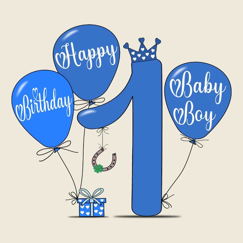 1 Hapy Birthday Luftballon