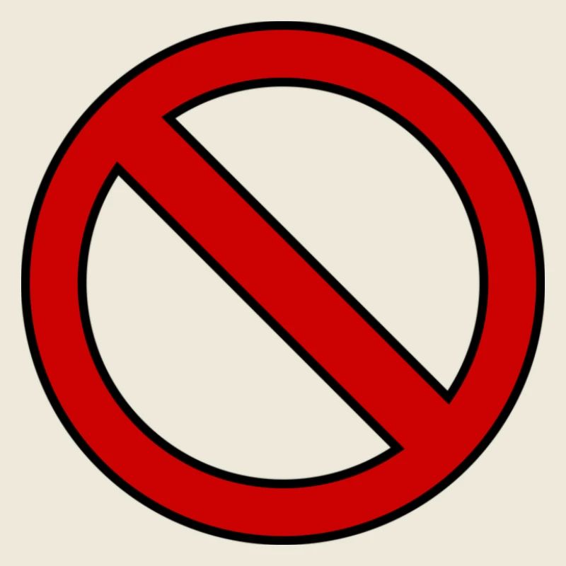 Verboten Schild Geschenk Idee