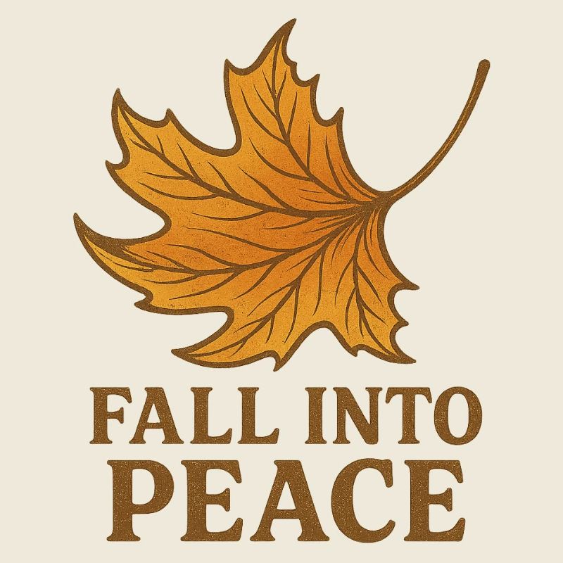 Peaceful Autumn – Fall Leaf Serenity Art