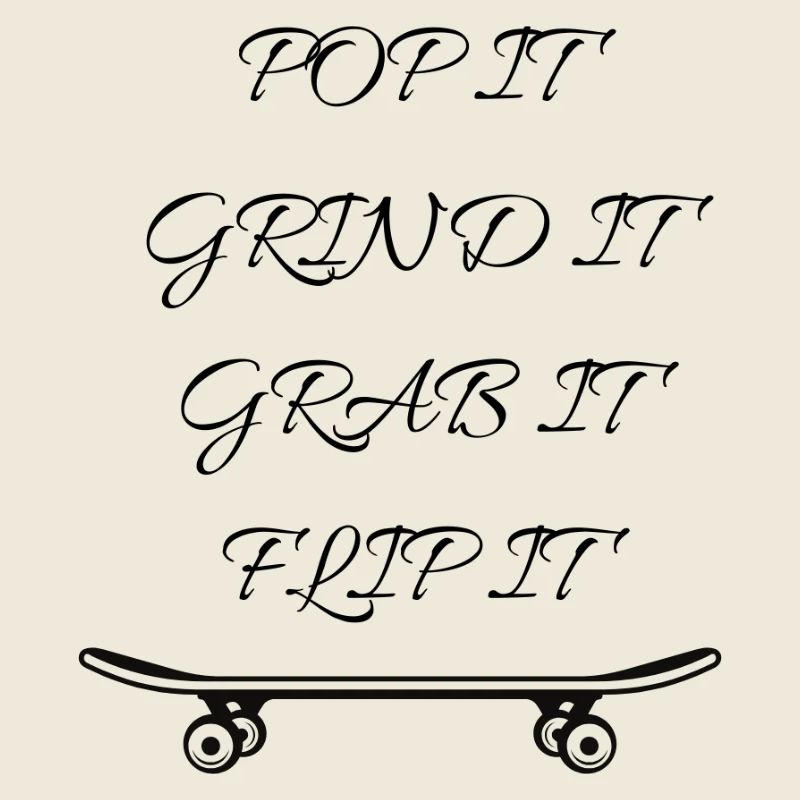 Minimale Skateboard-Umrisse