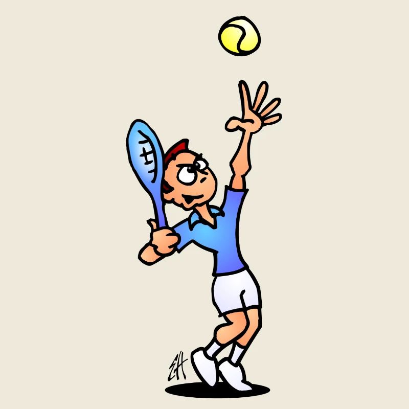 Tennis Serve, Full Color Design