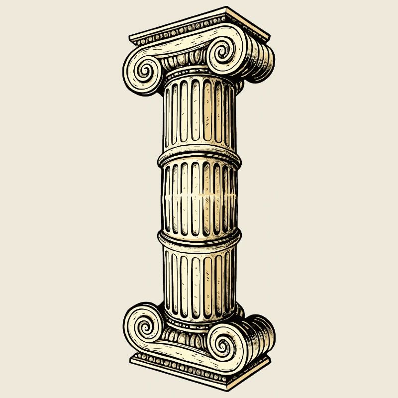 Antike Säulenkolonne Illustration