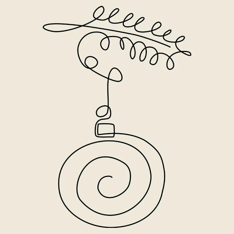 Christbaumkugel Lineart