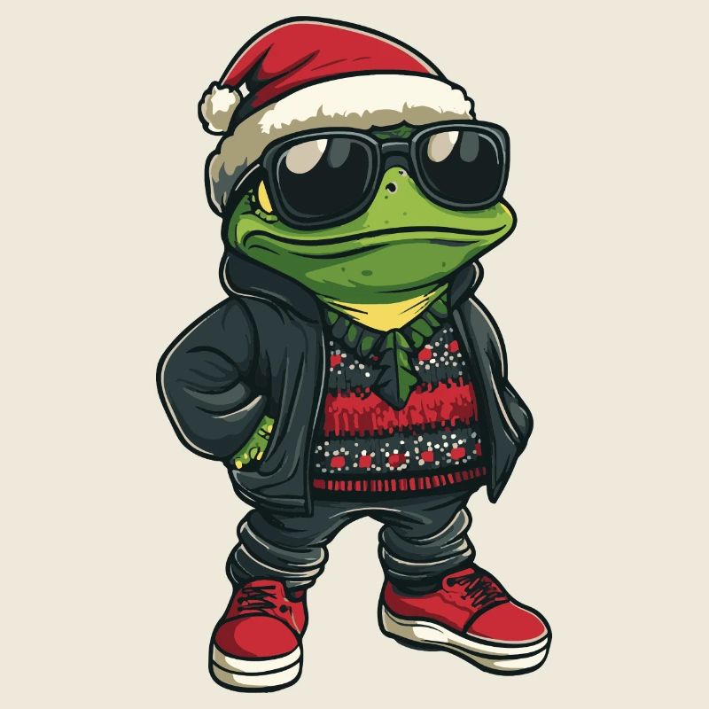 Frog Christmas X-Mas