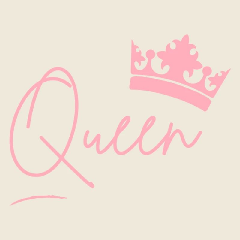 Lettrage Queen avec couronne – Pink Power