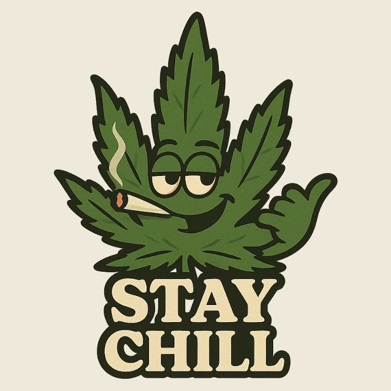 Stay Chill Cannabis Leaf