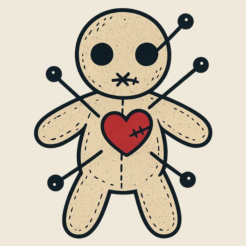 Voodoo Heart Stitch Doll