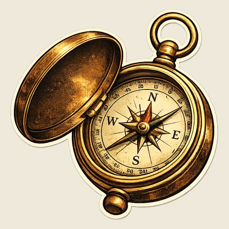 Antike Kompassuhr Abenteuer