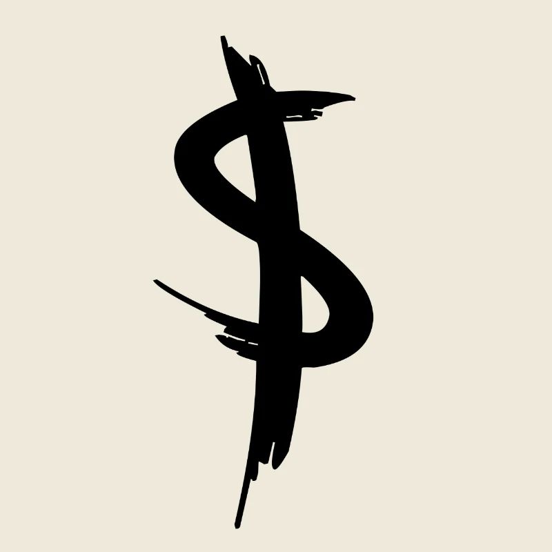 Signe de dollar Grafitti