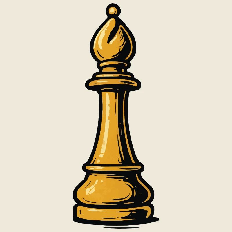 Icône d’échecs de l’évêque d’or