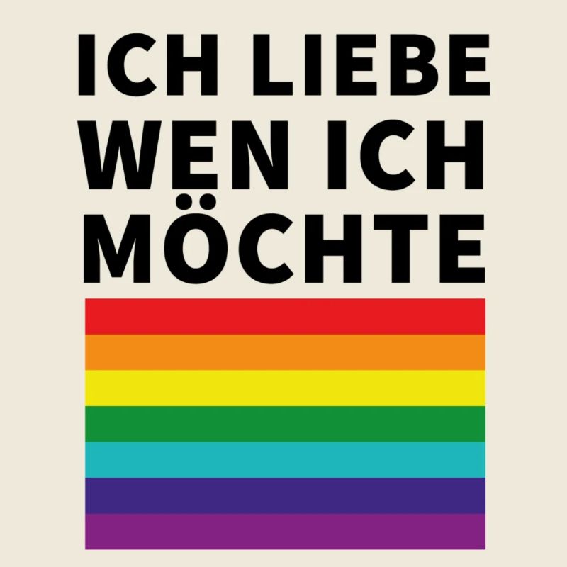 Ich liebe wen ich möchte Pride Flagge
